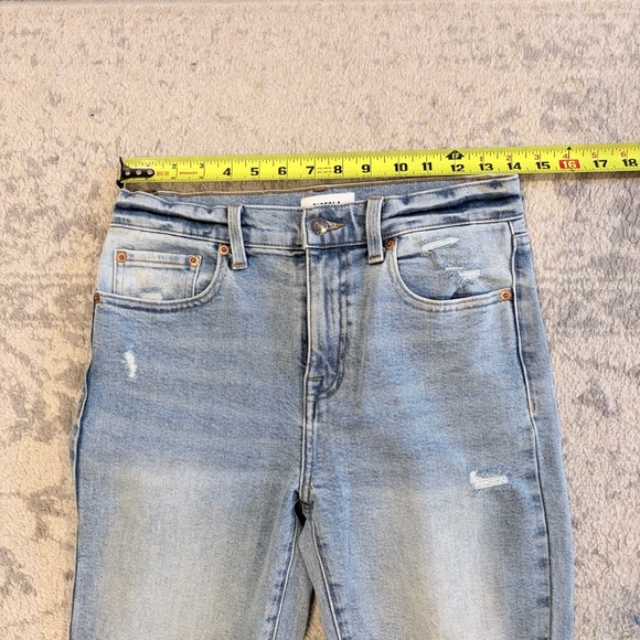Pistola 27 Light Wash Distressed Raw Hem Straight Jeans - Picture 5 of 8